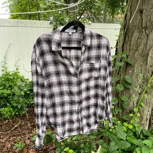 Elizabeth and James flannel button down